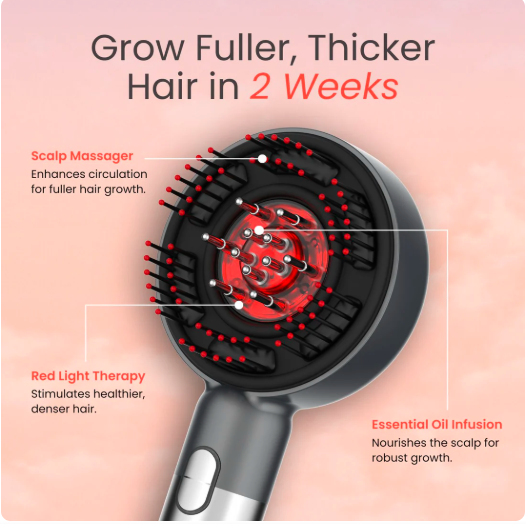 Trovetraders™ Red Light Scalp Massager